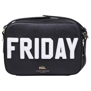 Kurt Geiger Saffiano Richmond "Friday" Crossbody Bag